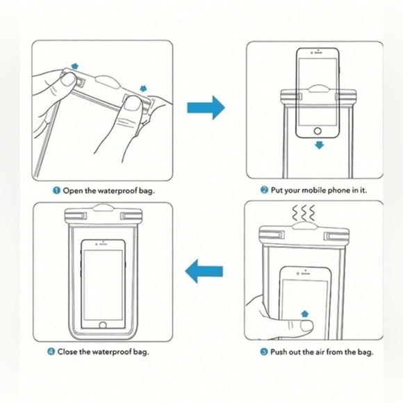 Waterproof Phone Bag- NIP - Picture 6 of 8